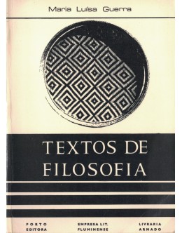 Textos de Filosofia | de Maria Luísa Guerra