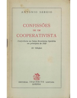 Confissões de um Cooperativista | de António Sérgio