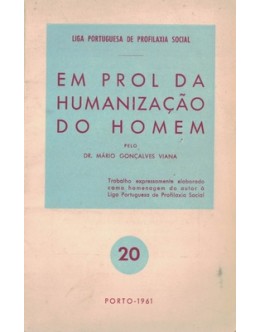 Em Prol da Humanização do Homem | de Mário Gonçalves Viana