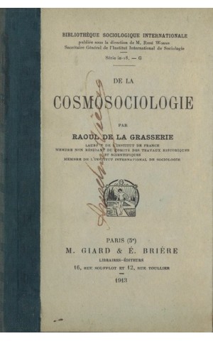De La Cosmosociologie | de Raoul de la Grasserie