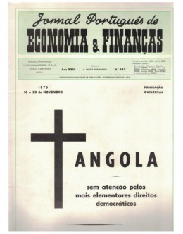 Jornal Português de Economia e Finanças - Ano XXIII - N.º 347 - 16 a 30 de Novembro de 1975