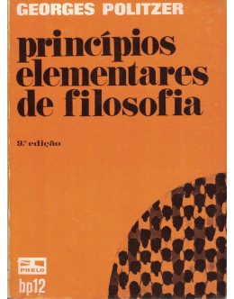 Princípios Elementares de Filosofia | de Georges Politzer