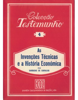 As Invenções Técnicas e a História Económica | de Barradas de Carvalho