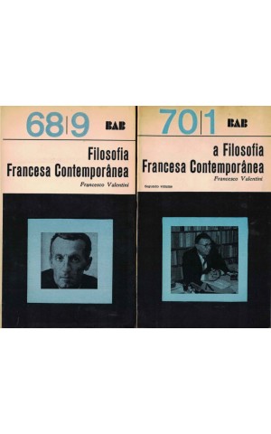 A Filosofia Francesa Contemporânea [2 Volumes] | de Francesco Valentini