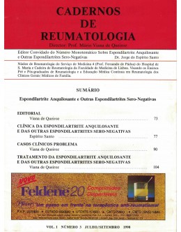 Cadernos de Reumatologia - Vol. 1 - N.º 3 - Julho/Setembro 1990
