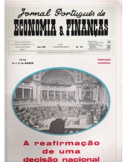 Jornal Português de Economia e Finanças - Ano XXI - N.º 311 - 16 a 31 de Março de 1974