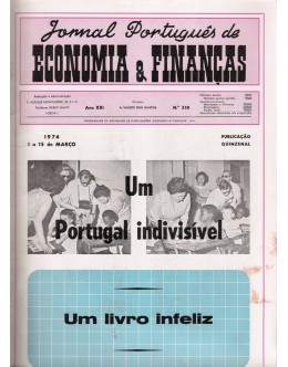 Jornal Português de Economia e Finanças - Ano XXI - N.º 310 - 1 a 15 de Março de 1974