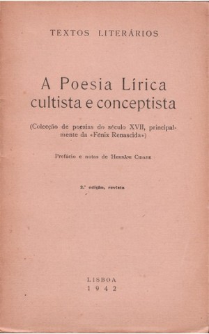 A Poesia Lírica Cultista e Conceptista