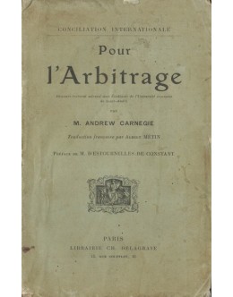 Pour l'Arbitrage | de M. Andrew Carnegie
