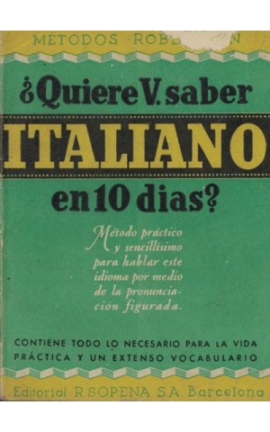 Quiere Usted Saber Italiano en Diez Días?