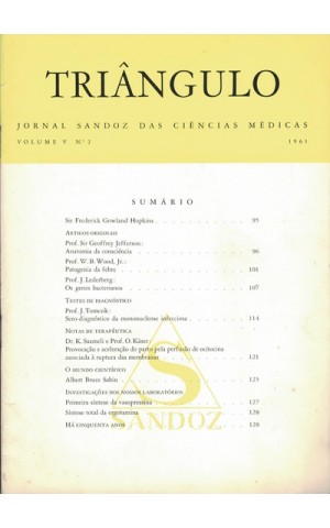 Triângulo - Volume V - N.º 2 - 1961