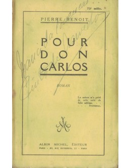 Pour Don Carlos | de Pierre Benoit