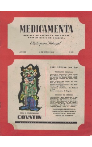 Medicamenta - Ano XX - N.º 379 - 15 de Maio de 1962