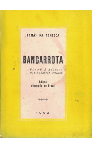 Bancarrota | de Tomás da Fonseca