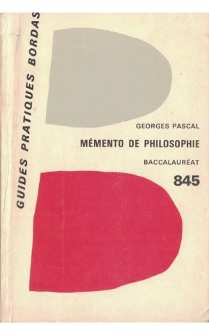 Mémento de Philosophie du Baccalauréat | de Georges Pascal