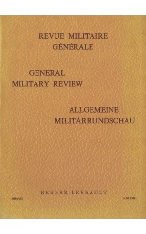 Revue Militaire Générale / General Military Review / Allgemeine Militärrundschau - Juin 1960