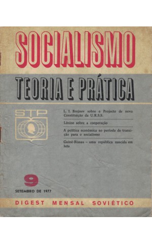 Socialismo: Teoria e Prática - N.º 9 - Setembro 1977