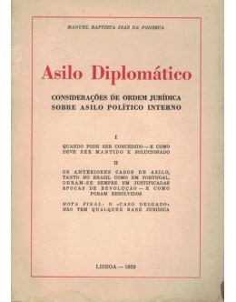 Asilo Diplomático | de Manuel Baptista Dias da Fonseca