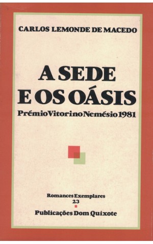A Sede e os Oásis | de Carlos Lemonde de Macedo