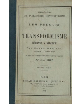 Les Preuves du Transformisme | de Ernest Haeckel
