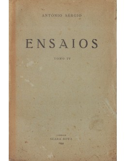 Ensaios - Tomo IV | de António Sérgio