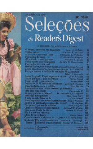 Seleções do Reader's Digest - Tomo XV - N.º 84 - Janeiro de 1949