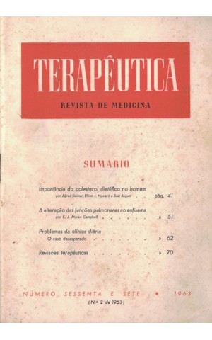 Terapêutica - N.º 67 - 1963