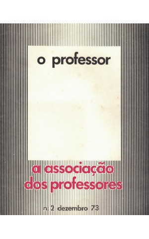 O Professor - N.º 2 - Dezembro 1973