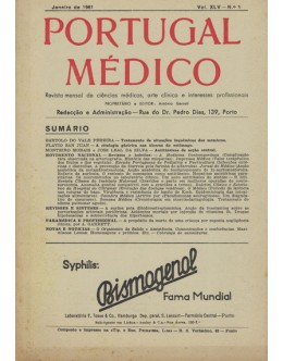 Portugal Médico - Vol. XLV - N.º 1 - Janeiro de 1961