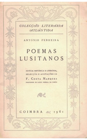 Poemas Lusitanos | de António Ferreira