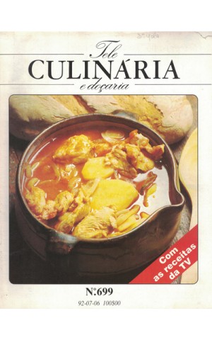 Tele Culinária e Doçaria - N.º 699 - 6 de Julho de 1992