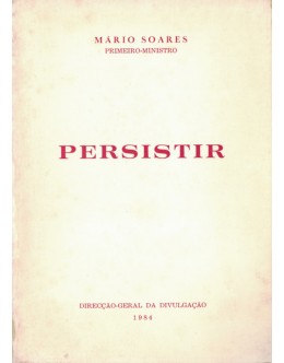 Persistir | de Mário Soares