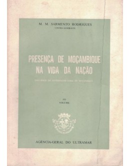 Presença de Moçambique na Vida da Nação - III Volume | de M. M. Sarmento Rodrigues