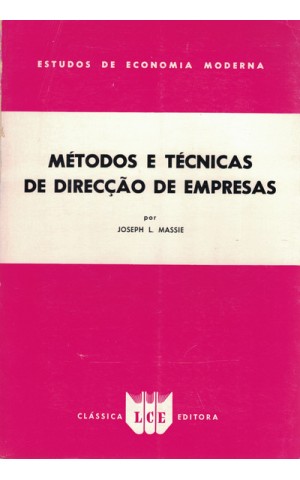 Métodos e Técnicas de Direcção de Empresas | de Joseph L. Massie