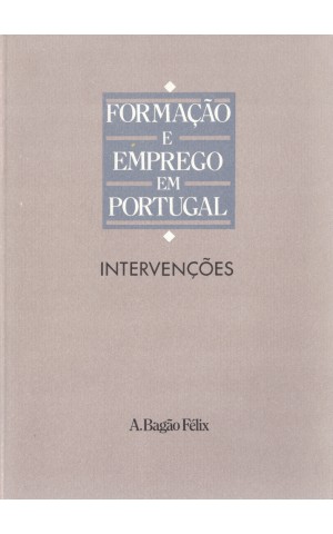 Formação e Emprego em Portugal | de A. Bagão Félix