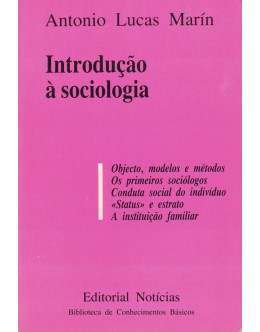 Introdução à Sociologia | de Antonio Lucas Marín