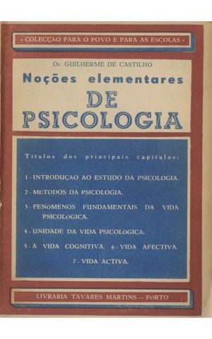 Noções Elementares de Psicologia | de Guilherme de Castilho