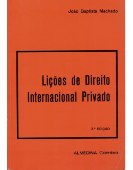 Lições de Direito Internacional Privado | de João Baptista Machado