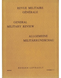 Revue Militaire Générale / General Military Review / Allgemeine Militärrundschau - Novembre 1959