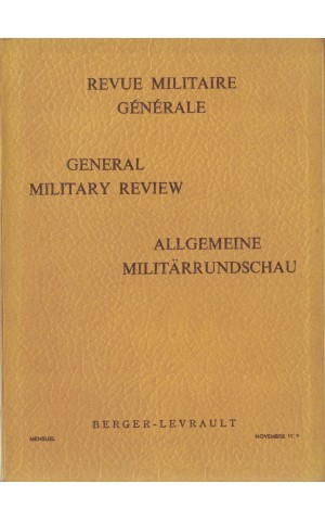Revue Militaire Générale / General Military Review / Allgemeine Militärrundschau - Novembre 1959