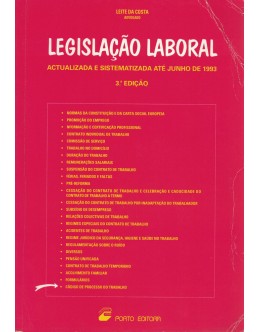 Legislação Laboral | de Leite da Costa