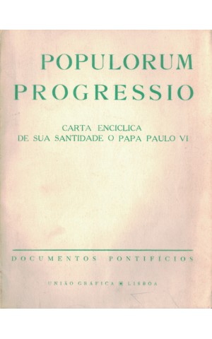 Populorum Progressio | de Papa Paulo VI