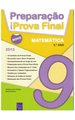 Preparação para a Prova Final Matemática - 9.º Ano | de António Lúcio Gomes e Marta Oliveira
