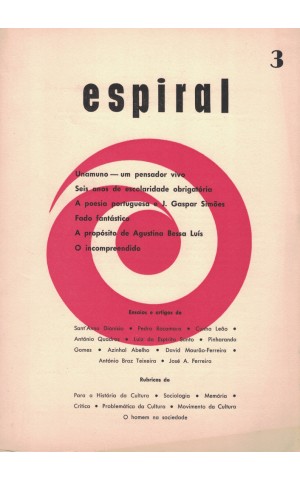 Espiral - Cadernos de Cultura - Ano I - N.º 3 - Outono de 1964