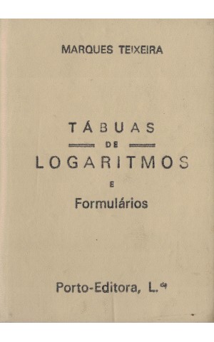 Tábuas de Logaritmos | de Marques Teixeira