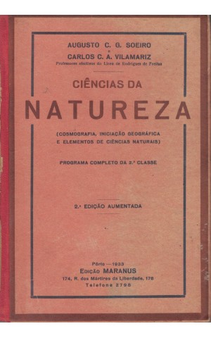 Ciências da Natureza | de Augusto C. G. Soeiro e Carlos C. A. Vilamariz