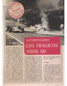 Suplemento Mundo Documento Internacional - Automovilismo: Los Tragicos Años 60