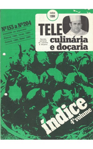 Tele Culinária e Doçaria - Índice N.º 153 a 204