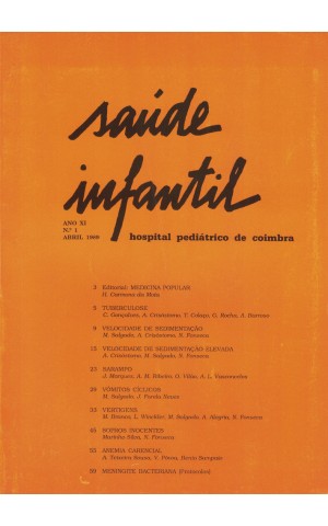 Saúde Infantil - Ano XI - N.º 1 - Abril de 1989