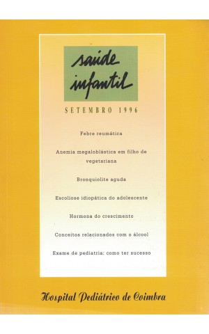 Saúde Infantil - Vol. 18 - N.º 2 - Setembro de 1996